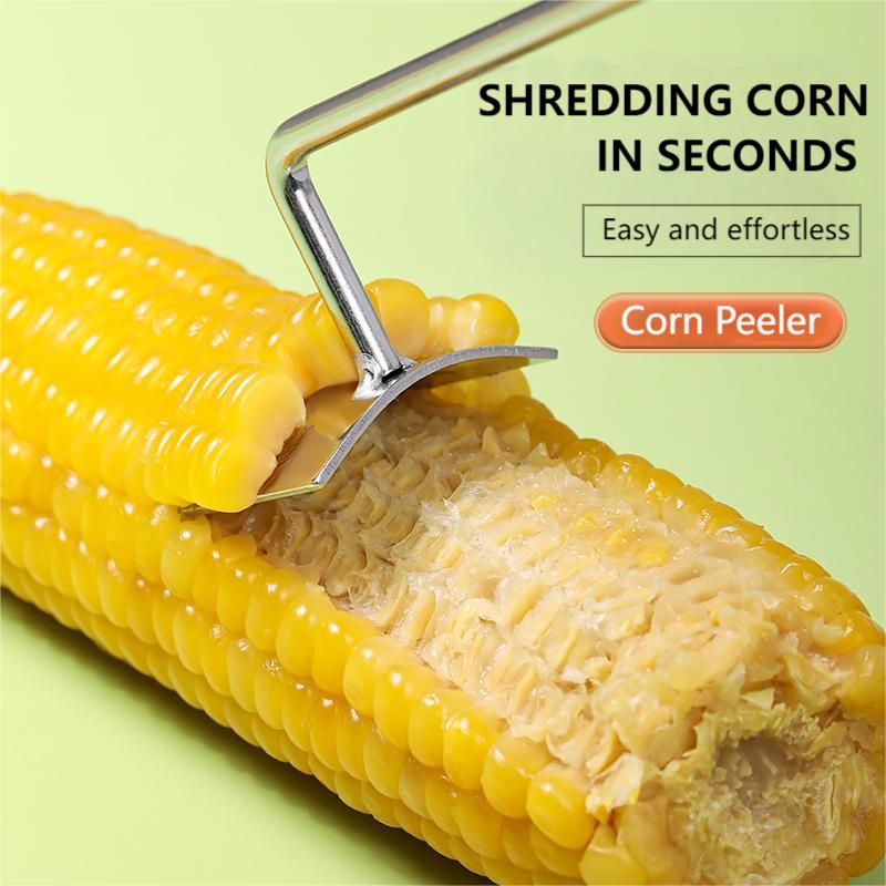 Bolishes Long Handle Stainless Steel Corn Stripping Tool