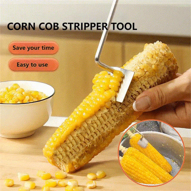 Bolishes Long Handle Stainless Steel Corn Stripping Tool
