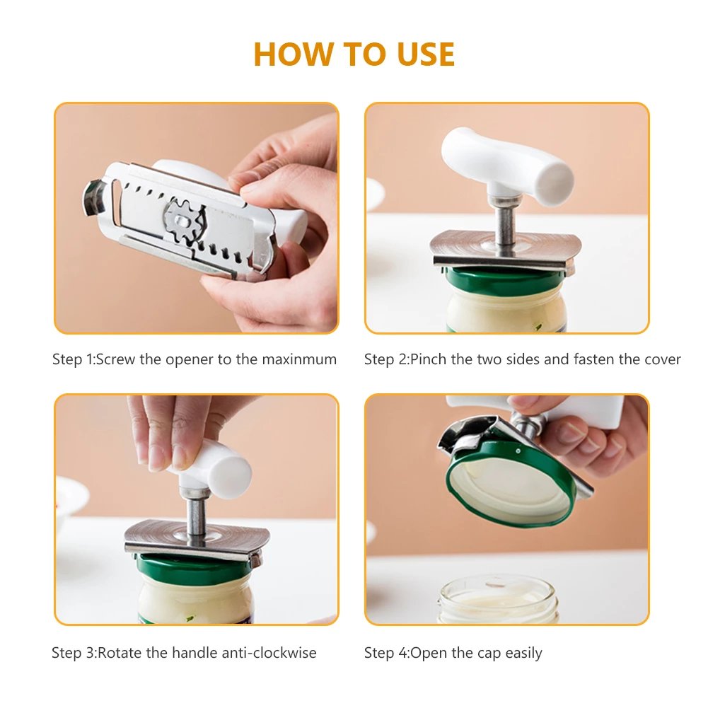 🔥LAST DAY-BUY I GET 1 FREE JUST $9.49 EACH 🔥Stainless Steel Jar Opener & Bottle Lid Remover