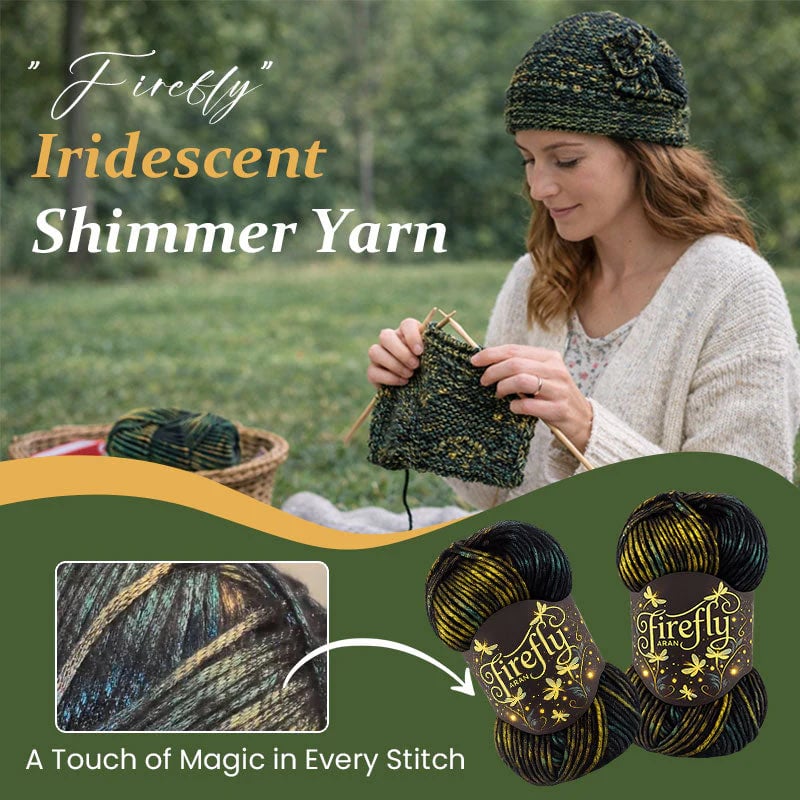 🔥 Limited-Time 50% OFF - Firefly Iridescent Shimmer Yarn: A Touch of Magic in Every Stitch ✨🔥