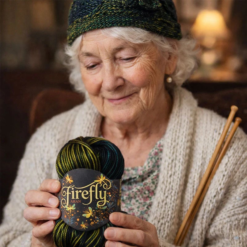 🔥 Limited-Time 50% OFF - Firefly Iridescent Shimmer Yarn: A Touch of Magic in Every Stitch ✨