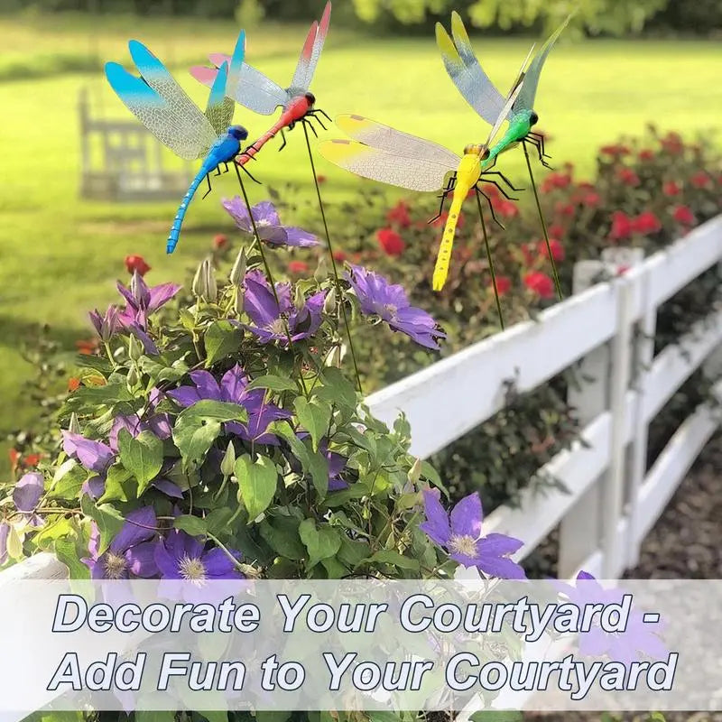 🔥Last Day Sale 48% OFF🔥3D Dragonfly Clip Insect Repellent Garden Decor