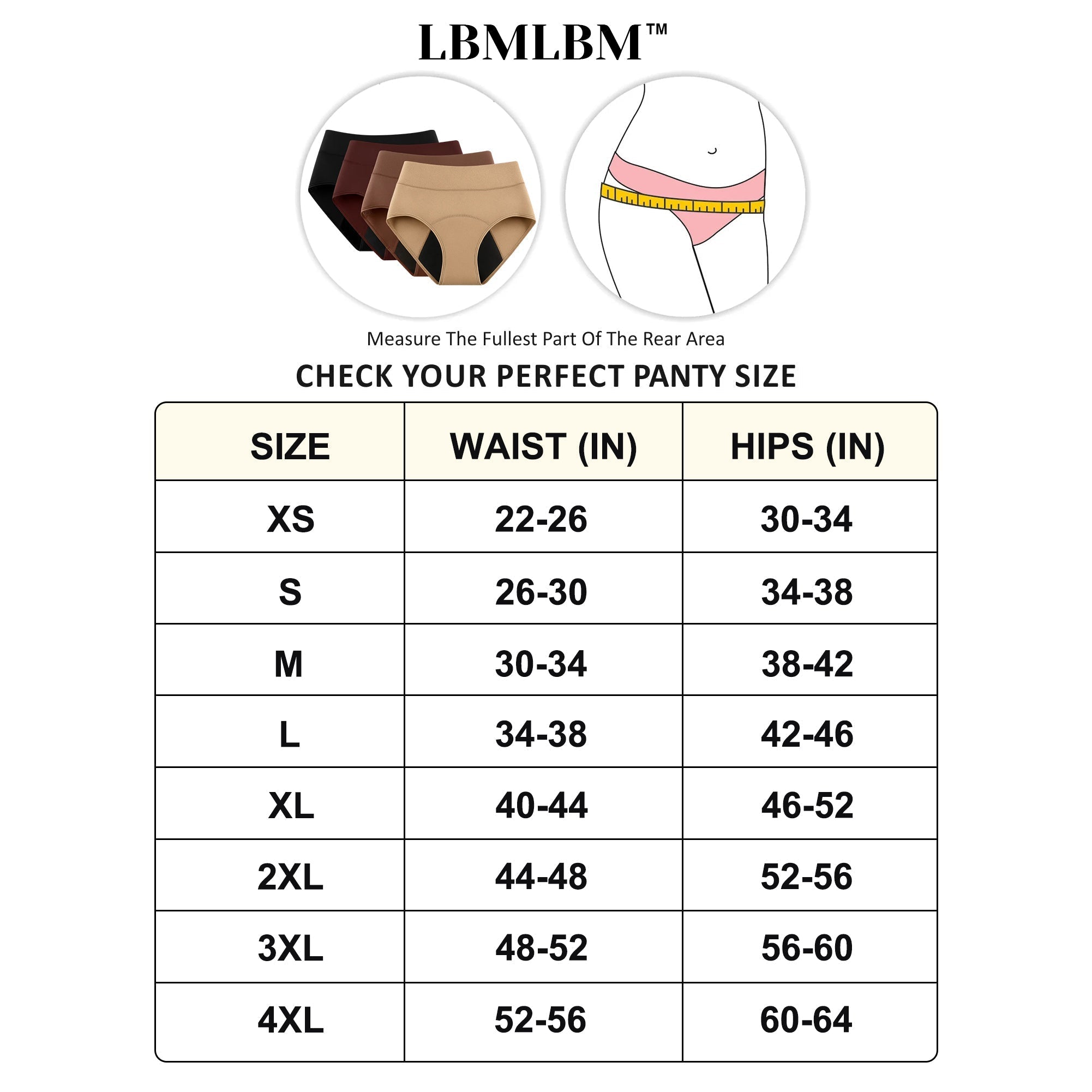 💖Last Day 50% OFF|LBMLBM™  100% Leak-Proof Underwear 4-pack🔥