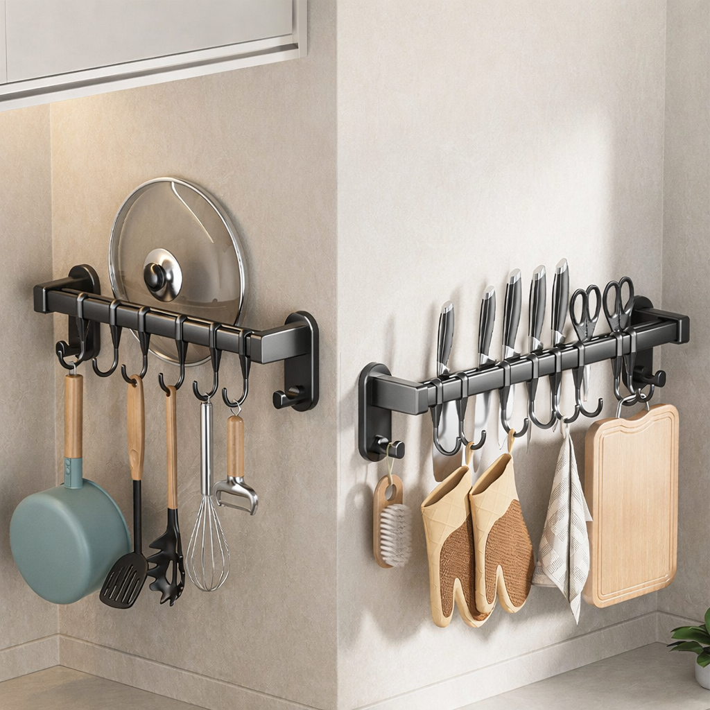 Hole-free kitchen hook