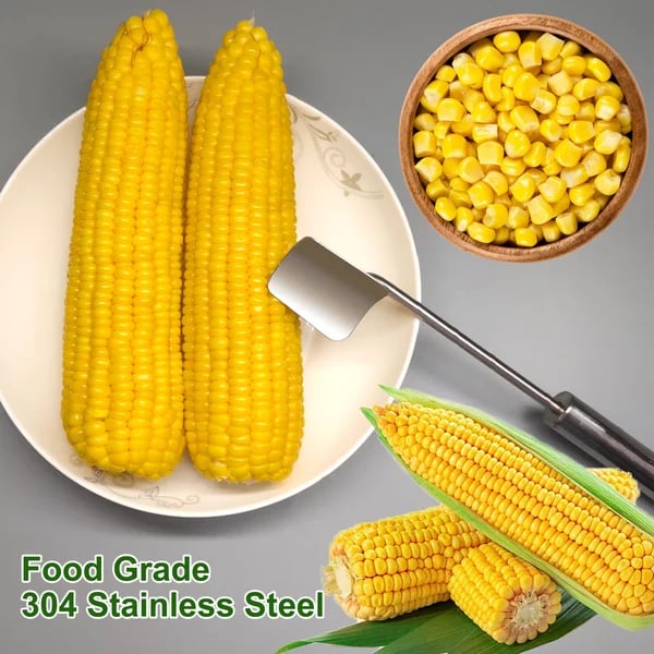 Bolishes Long Handle Stainless Steel Corn Stripping Tool