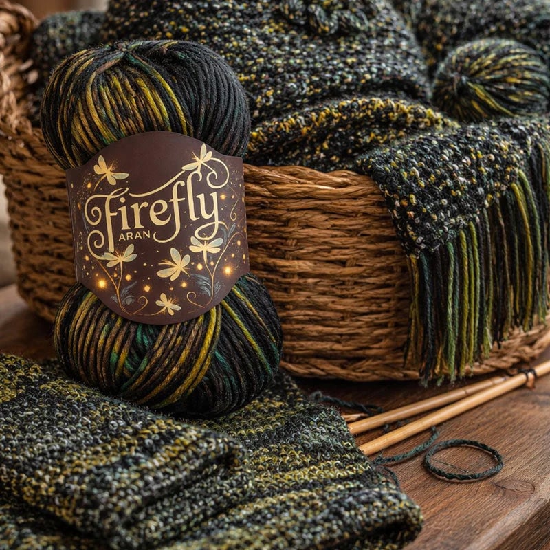 🔥 Limited-Time 50% OFF - Firefly Iridescent Shimmer Yarn: A Touch of Magic in Every Stitch ✨🔥